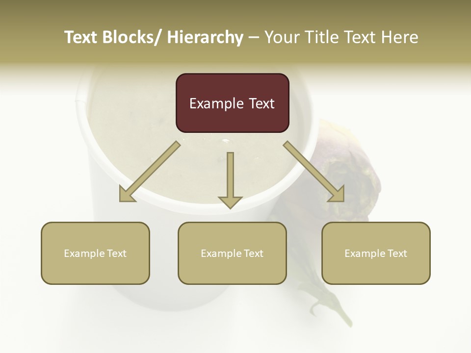 Cup Of Soup Isolated On A White Background PowerPoint Template