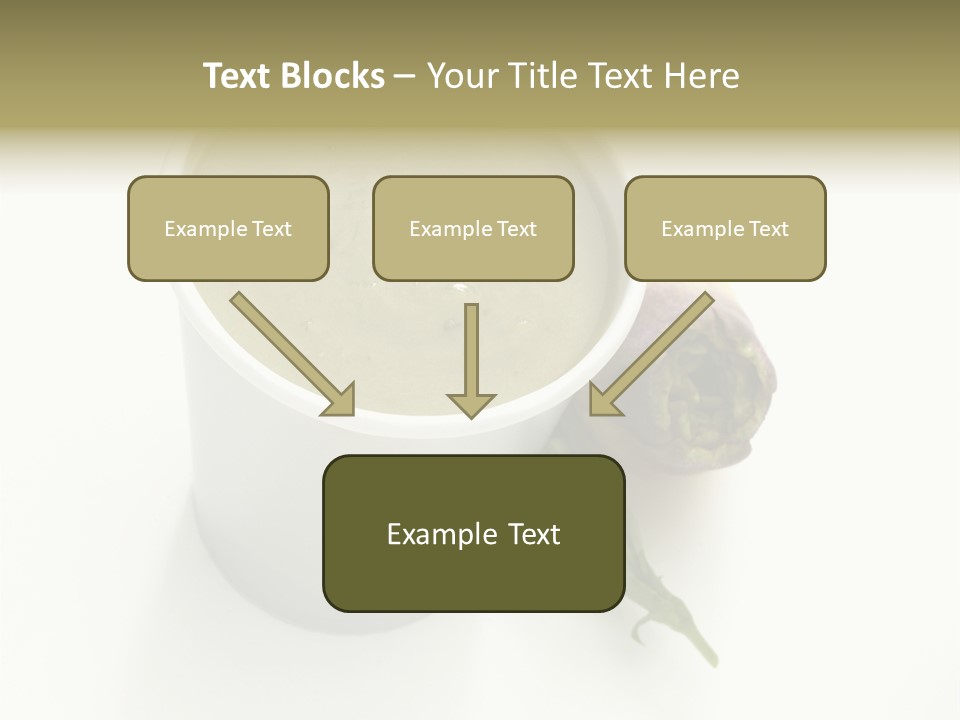Cup Of Soup Isolated On A White Background PowerPoint Template