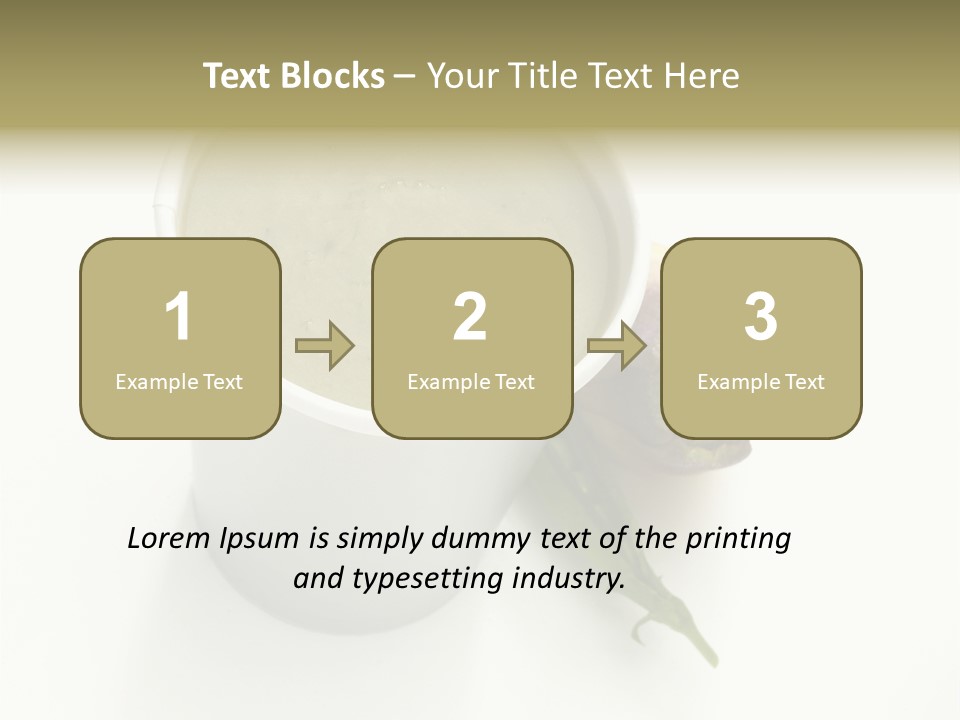 Cup Of Soup Isolated On A White Background PowerPoint Template