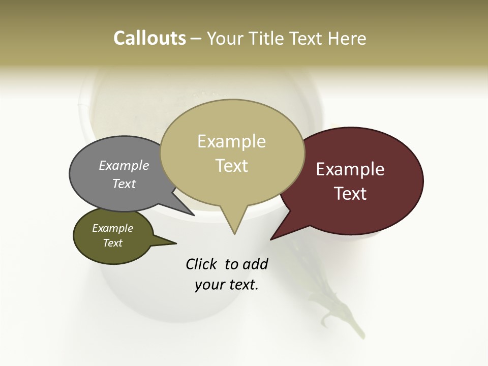 Cup Of Soup Isolated On A White Background PowerPoint Template