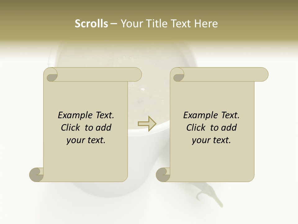 Cup Of Soup Isolated On A White Background PowerPoint Template