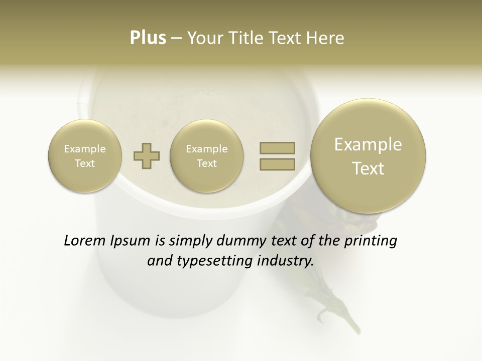 Cup Of Soup Isolated On A White Background PowerPoint Template