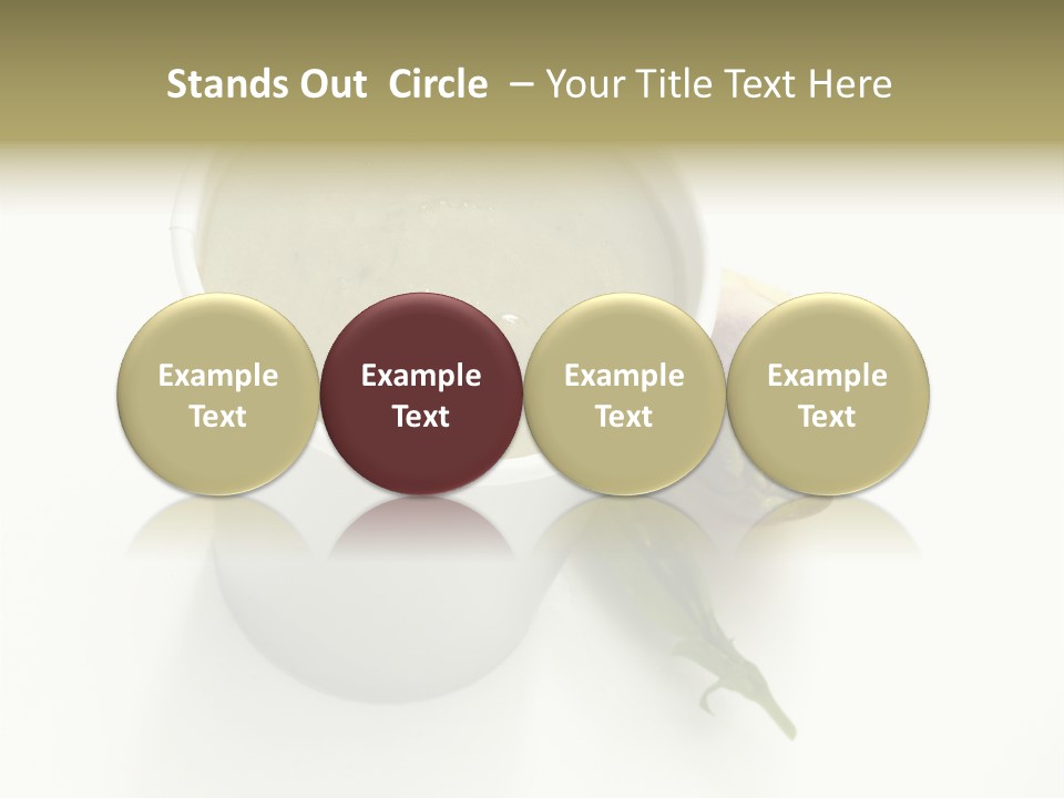 Cup Of Soup Isolated On A White Background PowerPoint Template