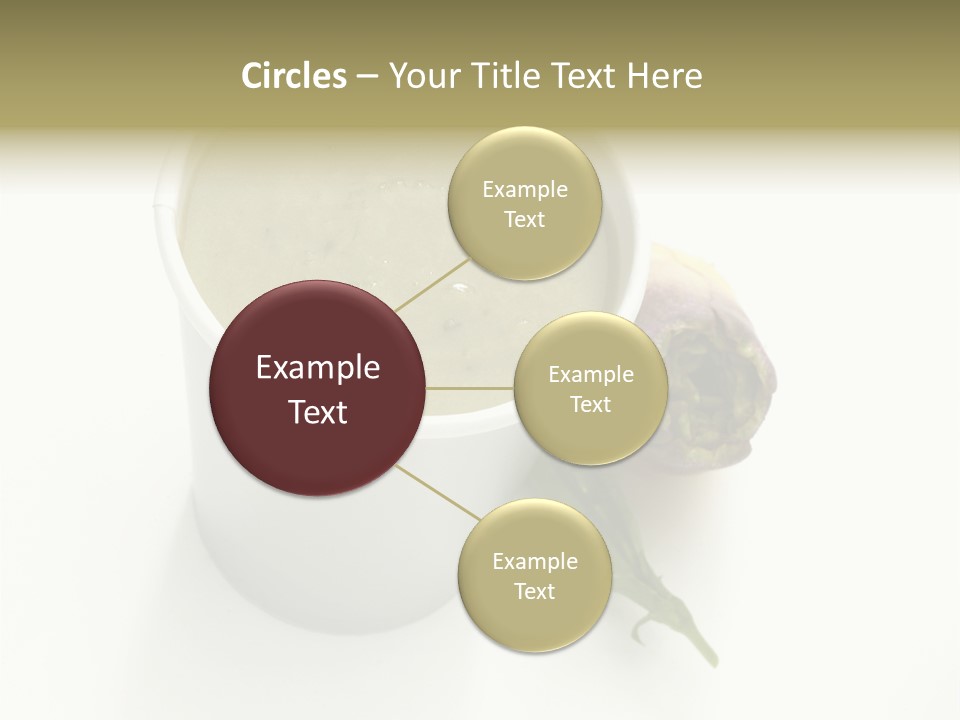 Cup Of Soup Isolated On A White Background PowerPoint Template