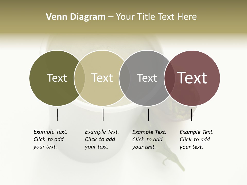 Cup Of Soup Isolated On A White Background PowerPoint Template