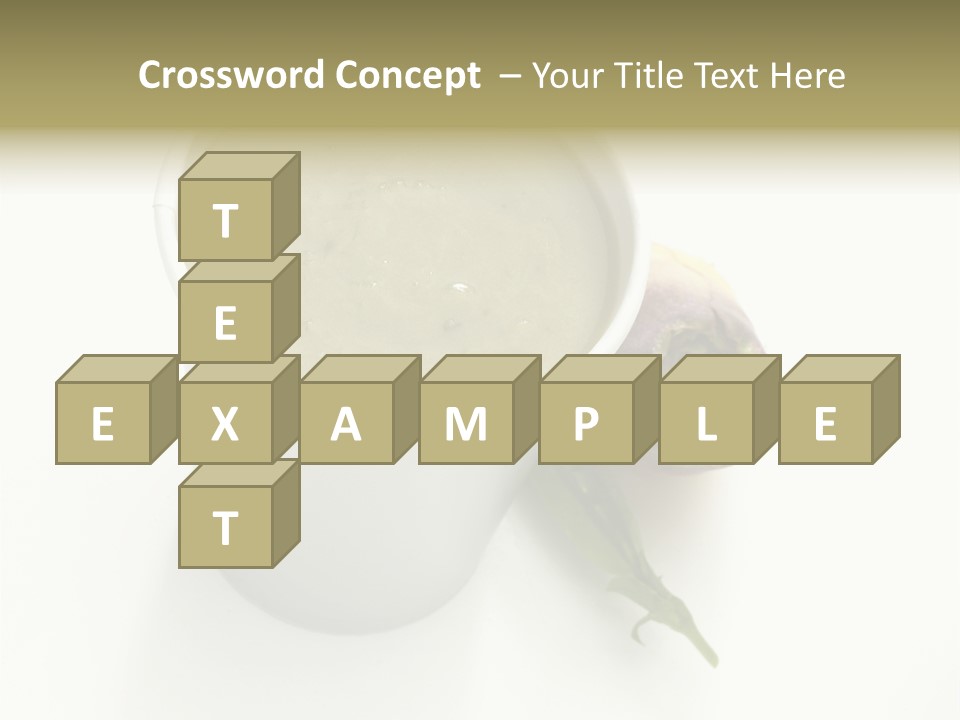 Cup Of Soup Isolated On A White Background PowerPoint Template