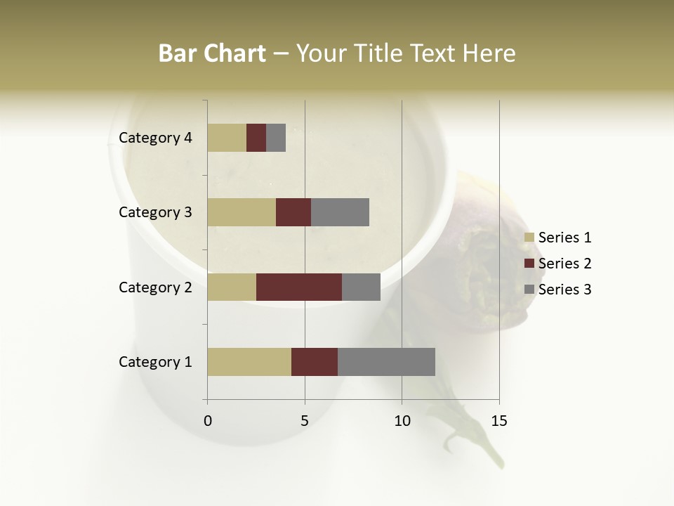 Cup Of Soup Isolated On A White Background PowerPoint Template