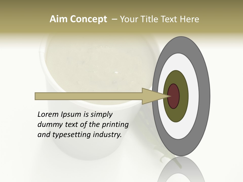 Cup Of Soup Isolated On A White Background PowerPoint Template