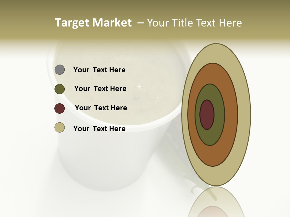 Cup Of Soup Isolated On A White Background PowerPoint Template