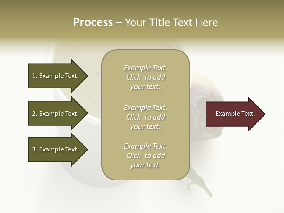 Cup Of Soup Isolated On A White Background PowerPoint Template
