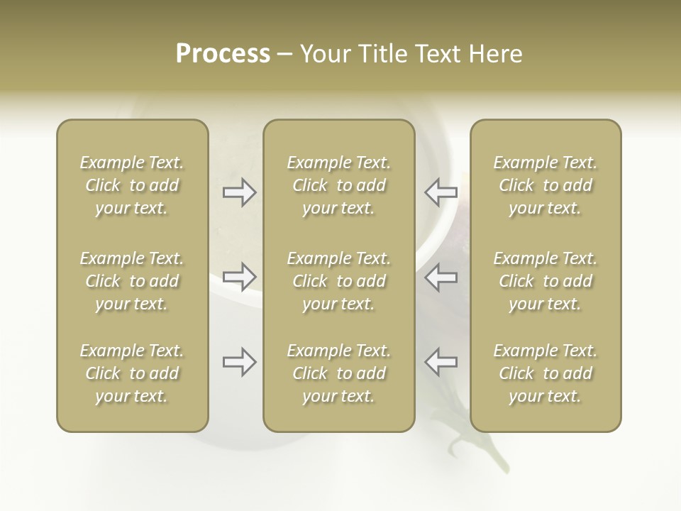 Cup Of Soup Isolated On A White Background PowerPoint Template