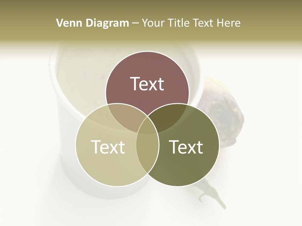 Cup Of Soup Isolated On A White Background PowerPoint Template