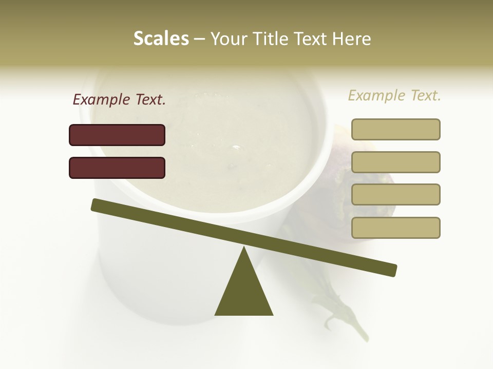 Cup Of Soup Isolated On A White Background PowerPoint Template