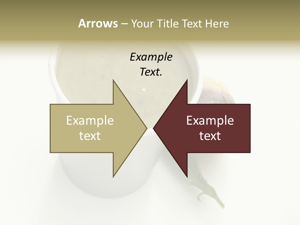 Cup Of Soup Isolated On A White Background PowerPoint Template