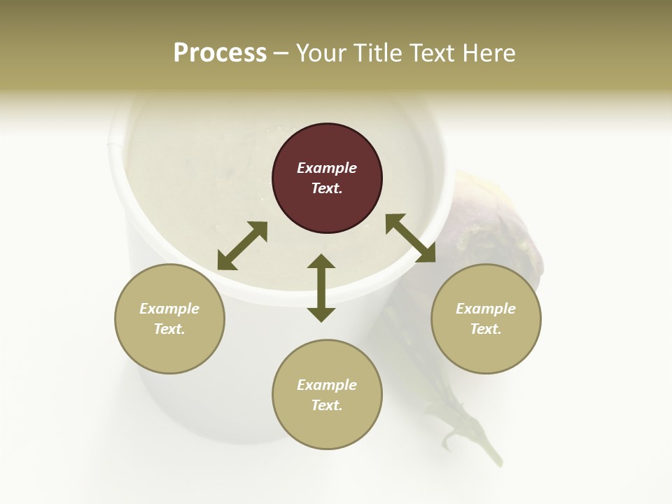 Cup Of Soup Isolated On A White Background PowerPoint Template