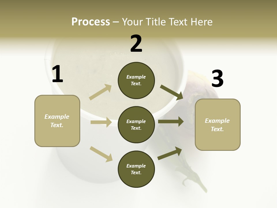 Cup Of Soup Isolated On A White Background PowerPoint Template