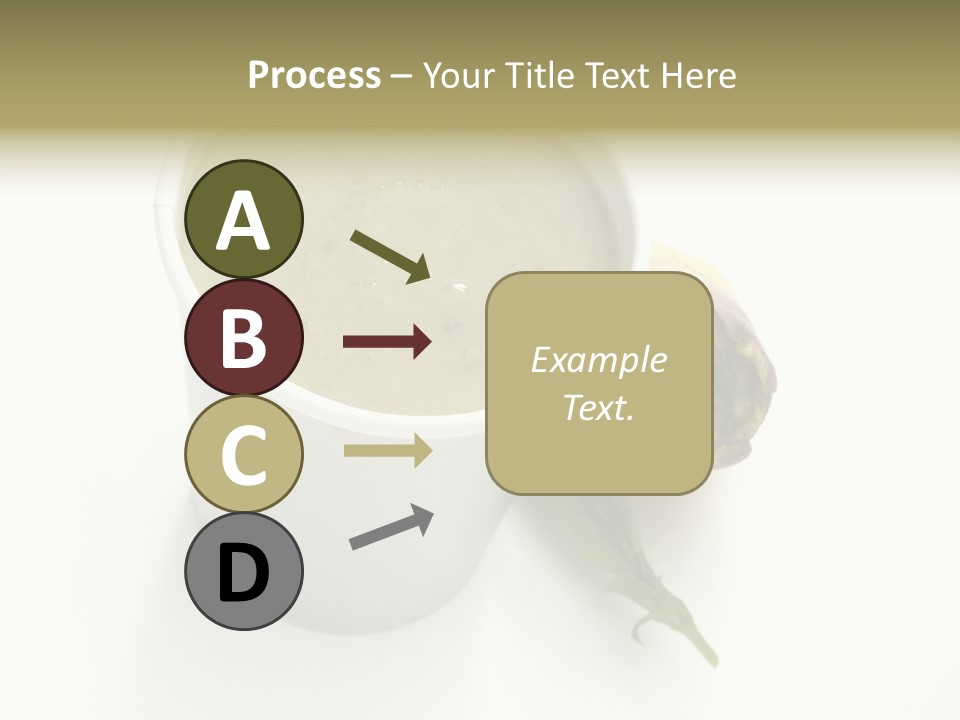 Cup Of Soup Isolated On A White Background PowerPoint Template