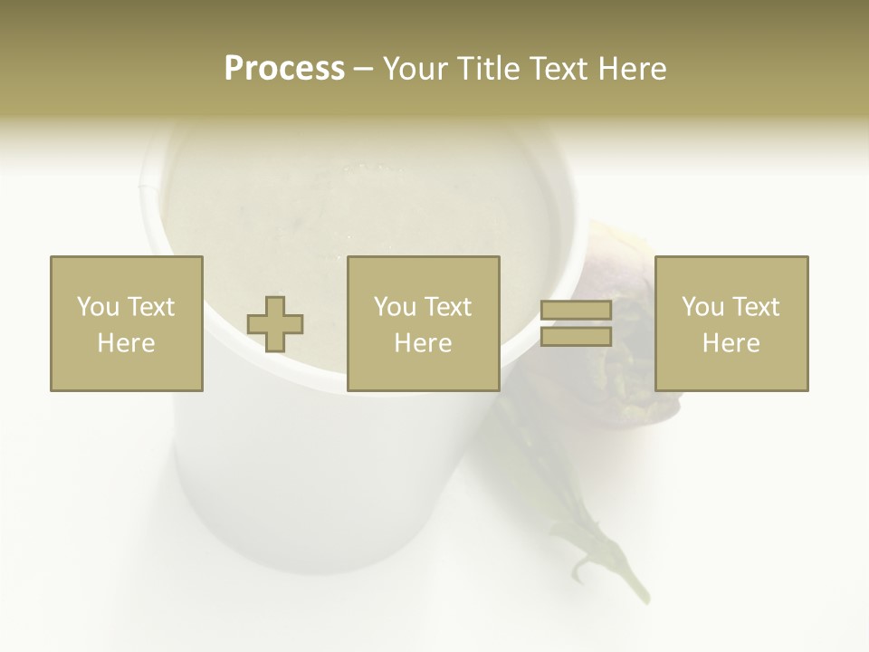 Cup Of Soup Isolated On A White Background PowerPoint Template