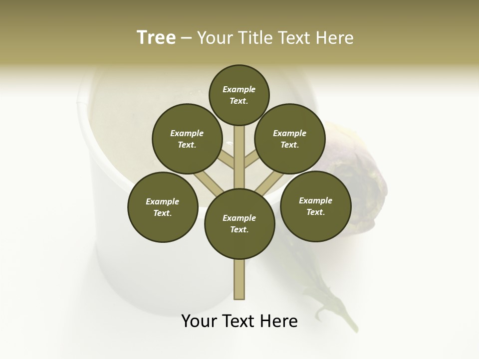 Cup Of Soup Isolated On A White Background PowerPoint Template