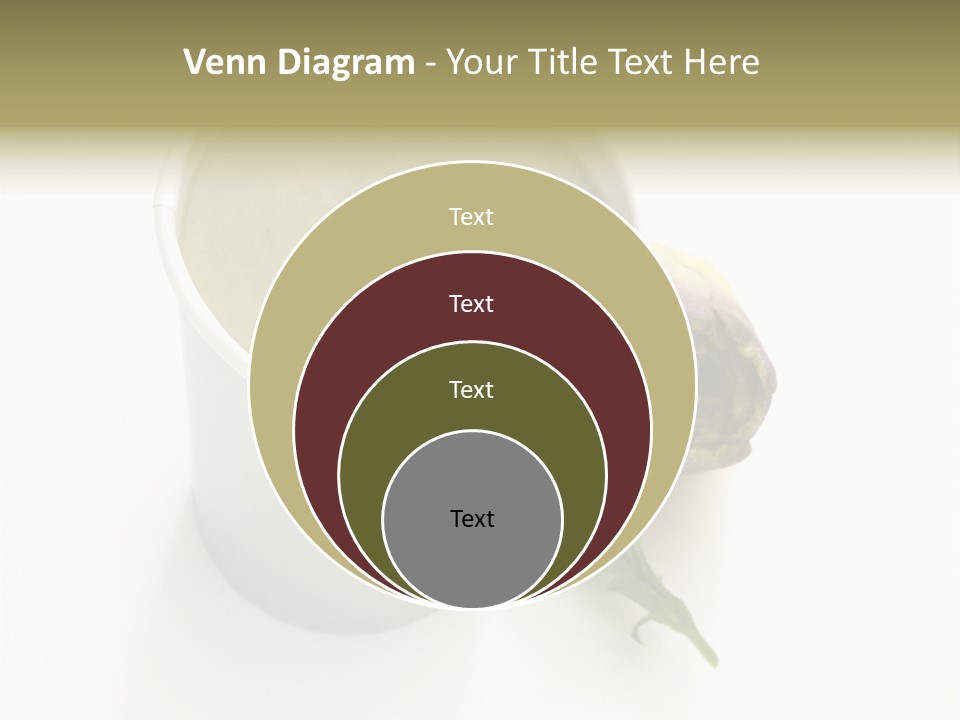 Cup Of Soup Isolated On A White Background PowerPoint Template