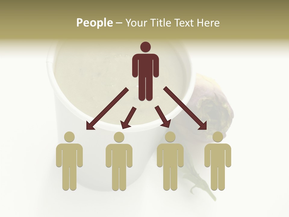 Cup Of Soup Isolated On A White Background PowerPoint Template