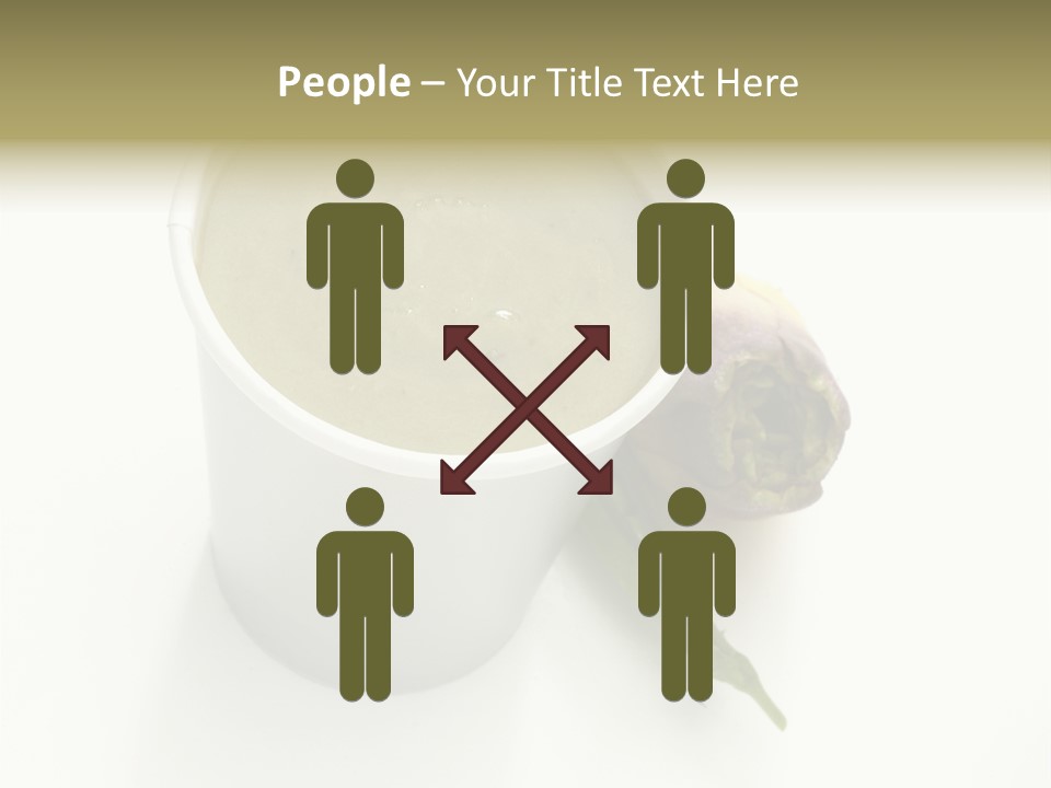 Cup Of Soup Isolated On A White Background PowerPoint Template