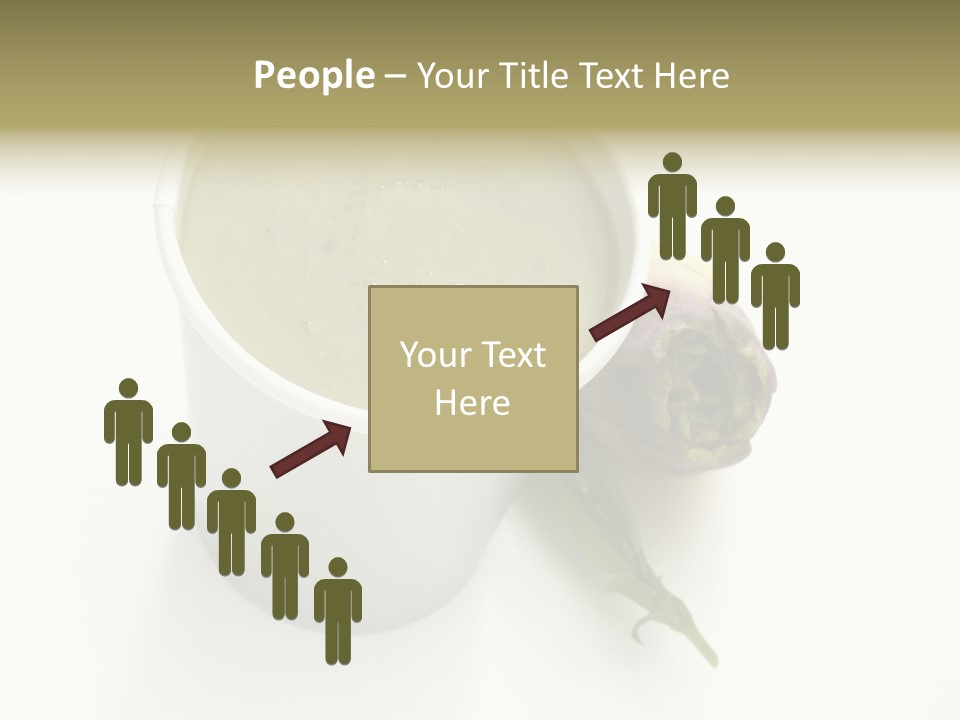 Cup Of Soup Isolated On A White Background PowerPoint Template