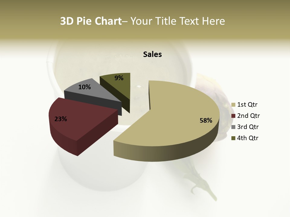 Cup Of Soup Isolated On A White Background PowerPoint Template