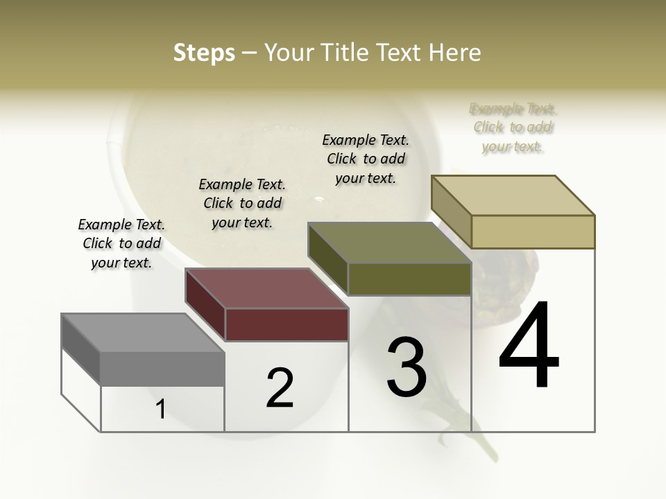 Cup Of Soup Isolated On A White Background PowerPoint Template