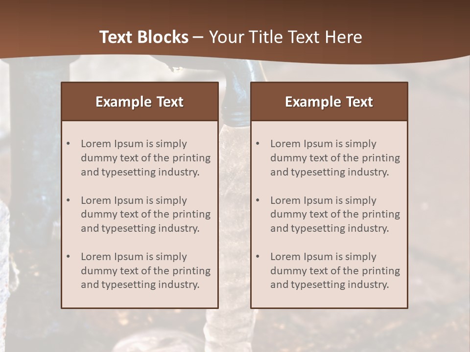 Outside Water Spigot Dripping And Frozen With Lots Of Ice PowerPoint Template