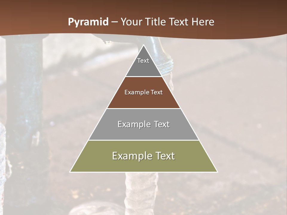 Outside Water Spigot Dripping And Frozen With Lots Of Ice PowerPoint Template