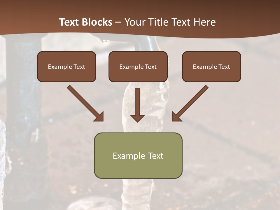 Outside Water Spigot Dripping And Frozen With Lots Of Ice PowerPoint Template
