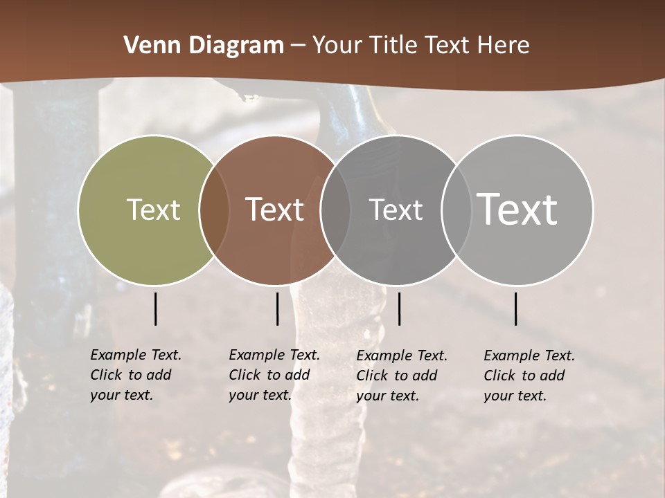 Outside Water Spigot Dripping And Frozen With Lots Of Ice PowerPoint Template