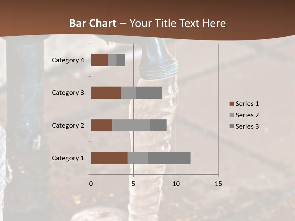 Outside Water Spigot Dripping And Frozen With Lots Of Ice PowerPoint Template