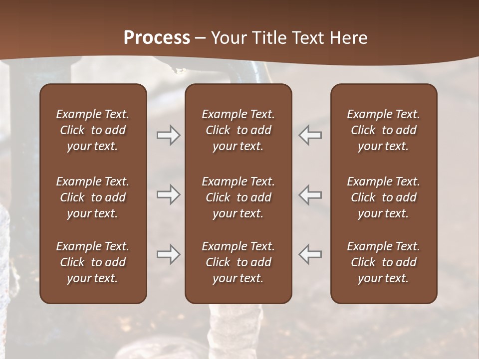 Outside Water Spigot Dripping And Frozen With Lots Of Ice PowerPoint Template