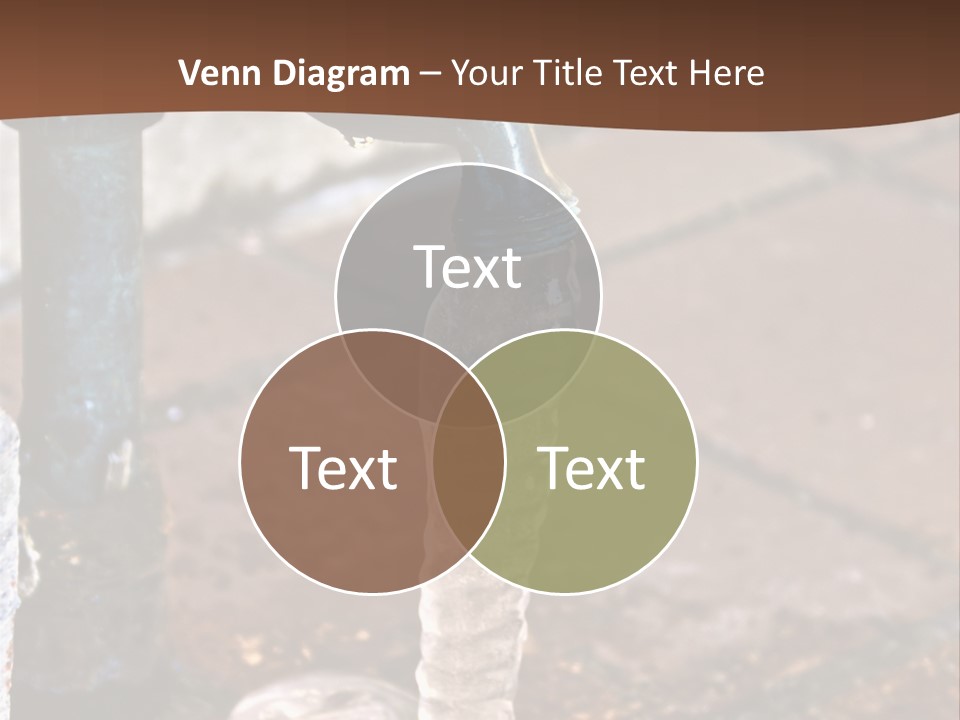 Outside Water Spigot Dripping And Frozen With Lots Of Ice PowerPoint Template