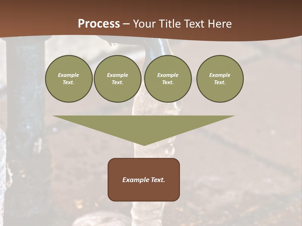 Outside Water Spigot Dripping And Frozen With Lots Of Ice PowerPoint Template