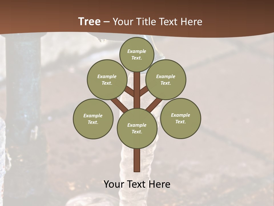 Outside Water Spigot Dripping And Frozen With Lots Of Ice PowerPoint Template