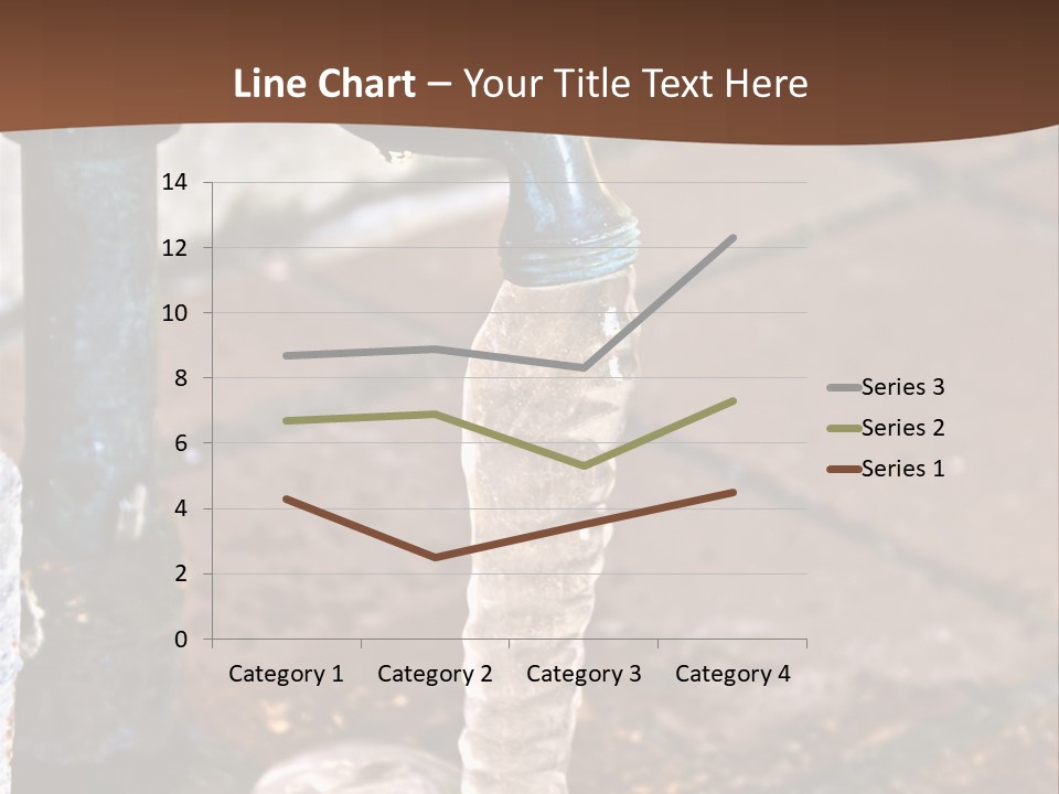 Outside Water Spigot Dripping And Frozen With Lots Of Ice PowerPoint Template
