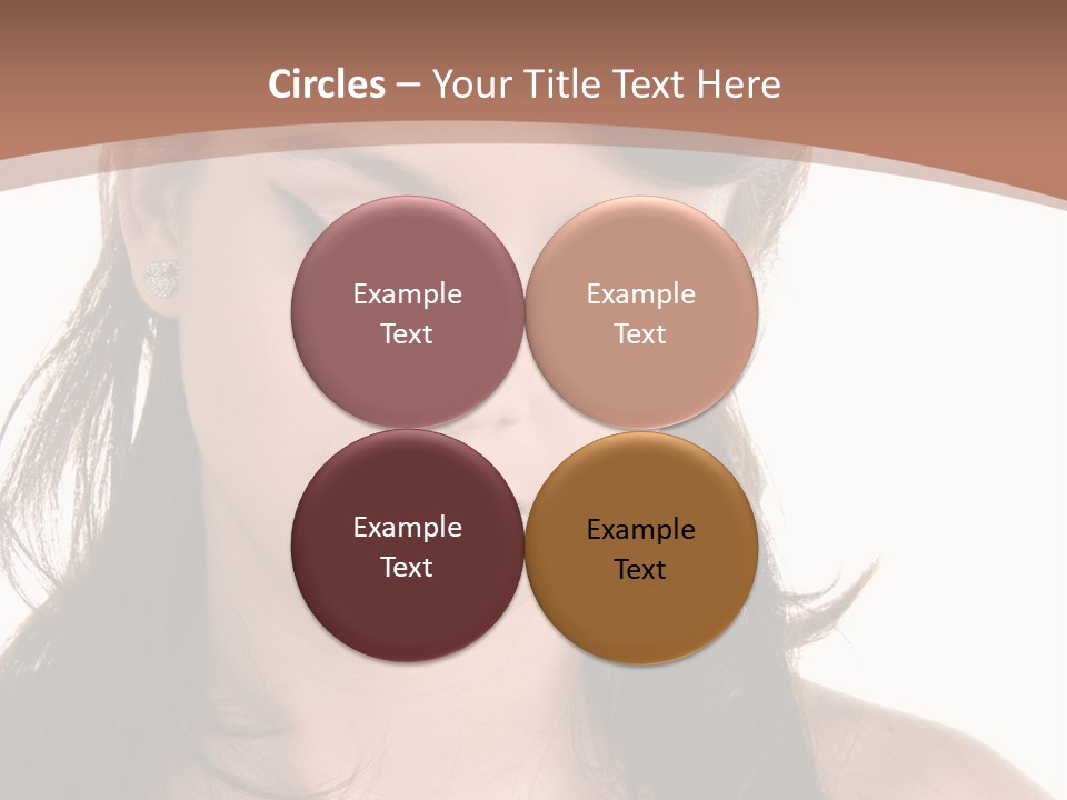 Beautiful Teenage Girl In 1950'S Rockabilly Fashion Polka Dot Dress, Hair And Makeup PowerPoint Template