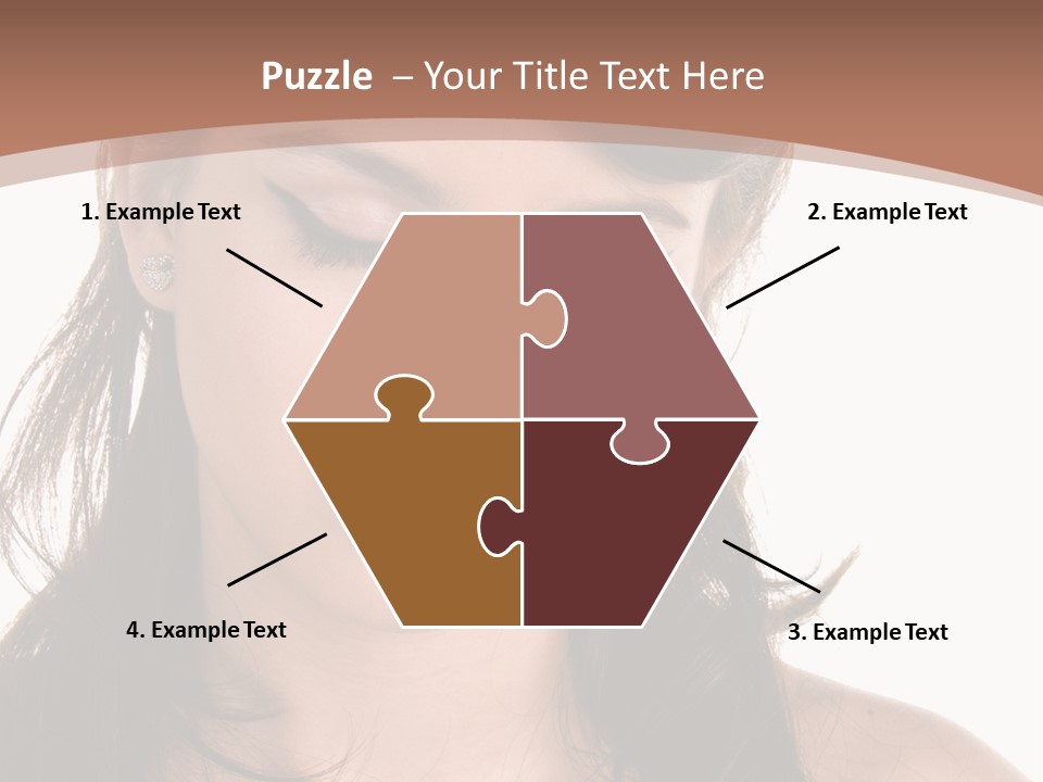 Beautiful Teenage Girl In 1950'S Rockabilly Fashion Polka Dot Dress, Hair And Makeup PowerPoint Template