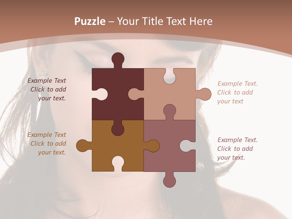 Beautiful Teenage Girl In 1950'S Rockabilly Fashion Polka Dot Dress, Hair And Makeup PowerPoint Template