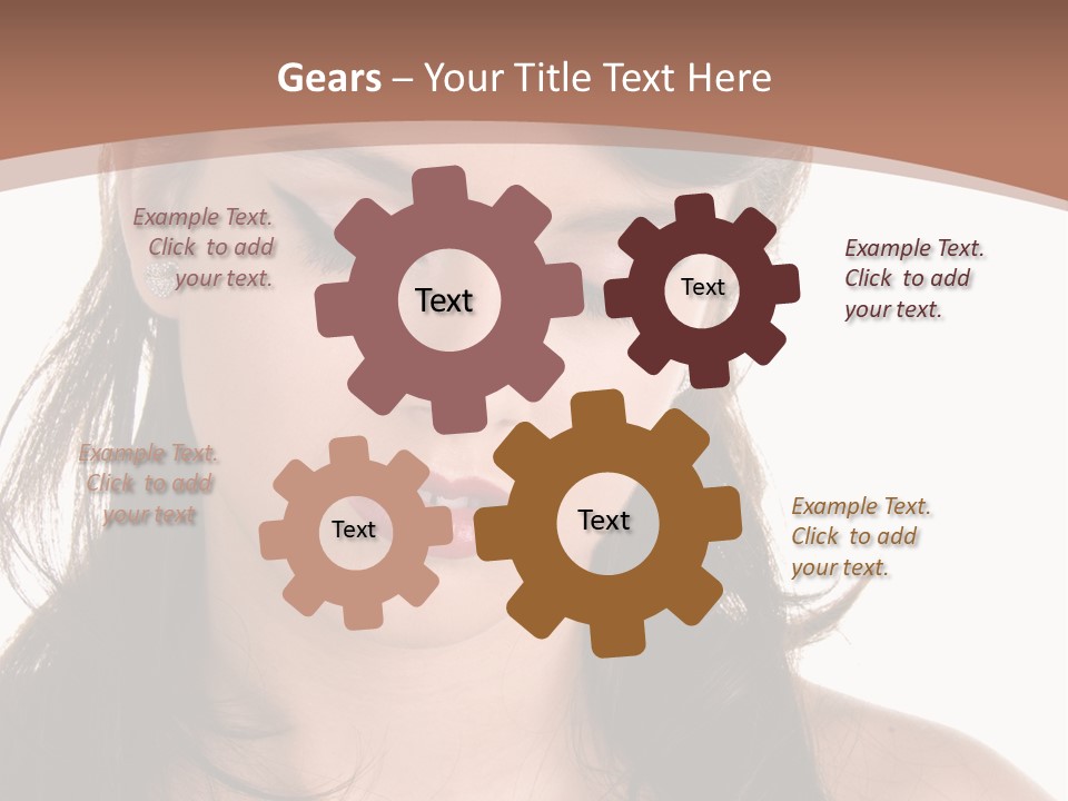 Beautiful Teenage Girl In 1950'S Rockabilly Fashion Polka Dot Dress, Hair And Makeup PowerPoint Template