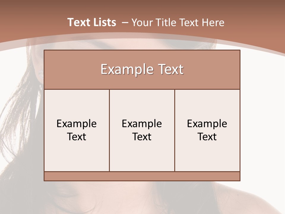 Beautiful Teenage Girl In 1950'S Rockabilly Fashion Polka Dot Dress, Hair And Makeup PowerPoint Template