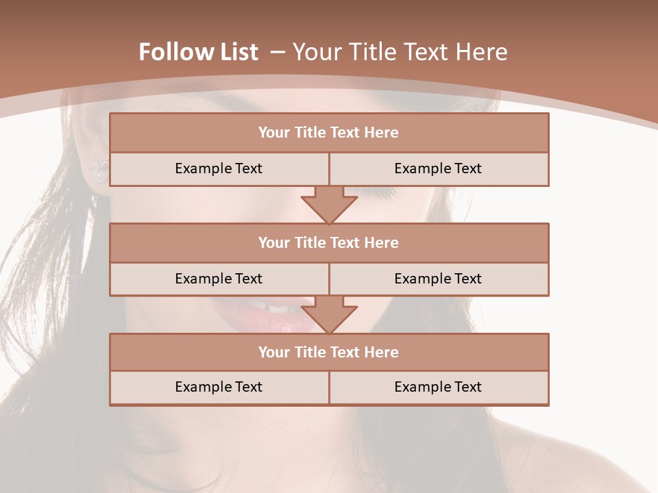 Beautiful Teenage Girl In 1950'S Rockabilly Fashion Polka Dot Dress, Hair And Makeup PowerPoint Template