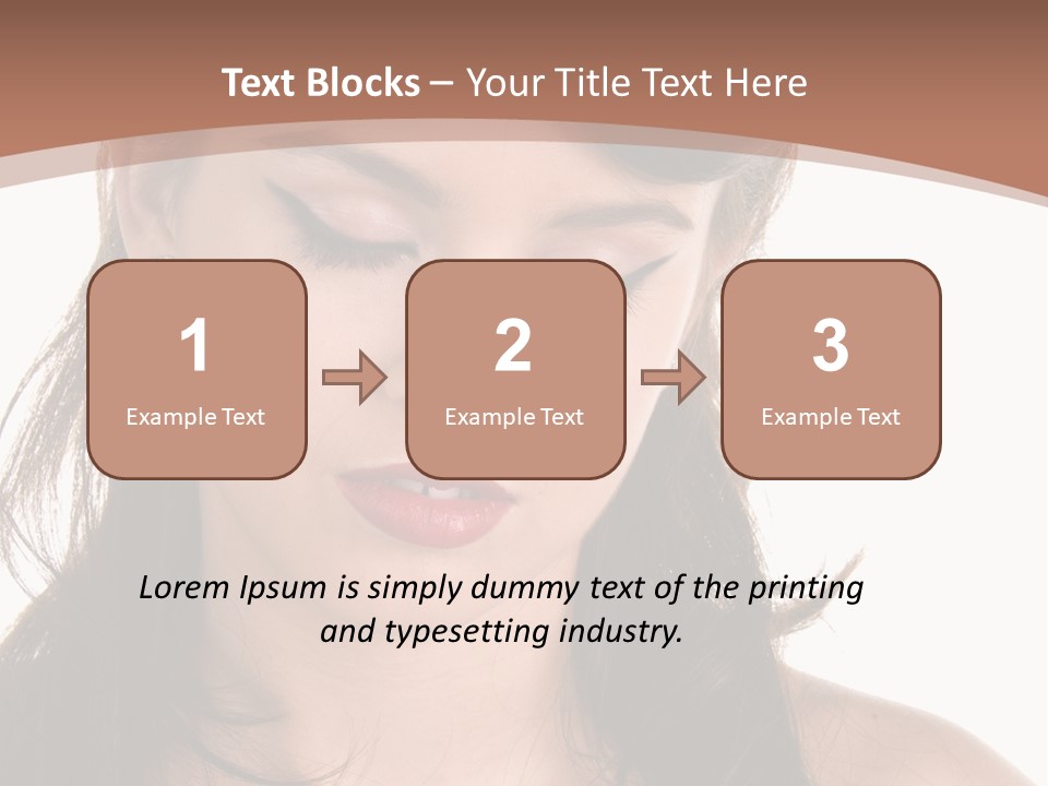 Beautiful Teenage Girl In 1950'S Rockabilly Fashion Polka Dot Dress, Hair And Makeup PowerPoint Template