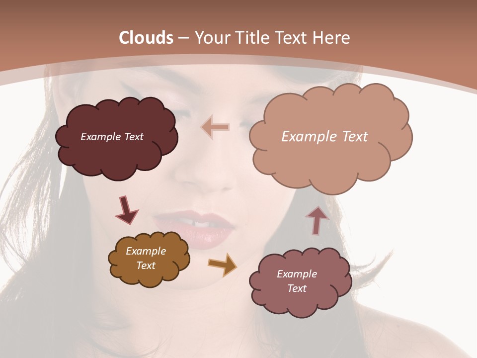 Beautiful Teenage Girl In 1950'S Rockabilly Fashion Polka Dot Dress, Hair And Makeup PowerPoint Template