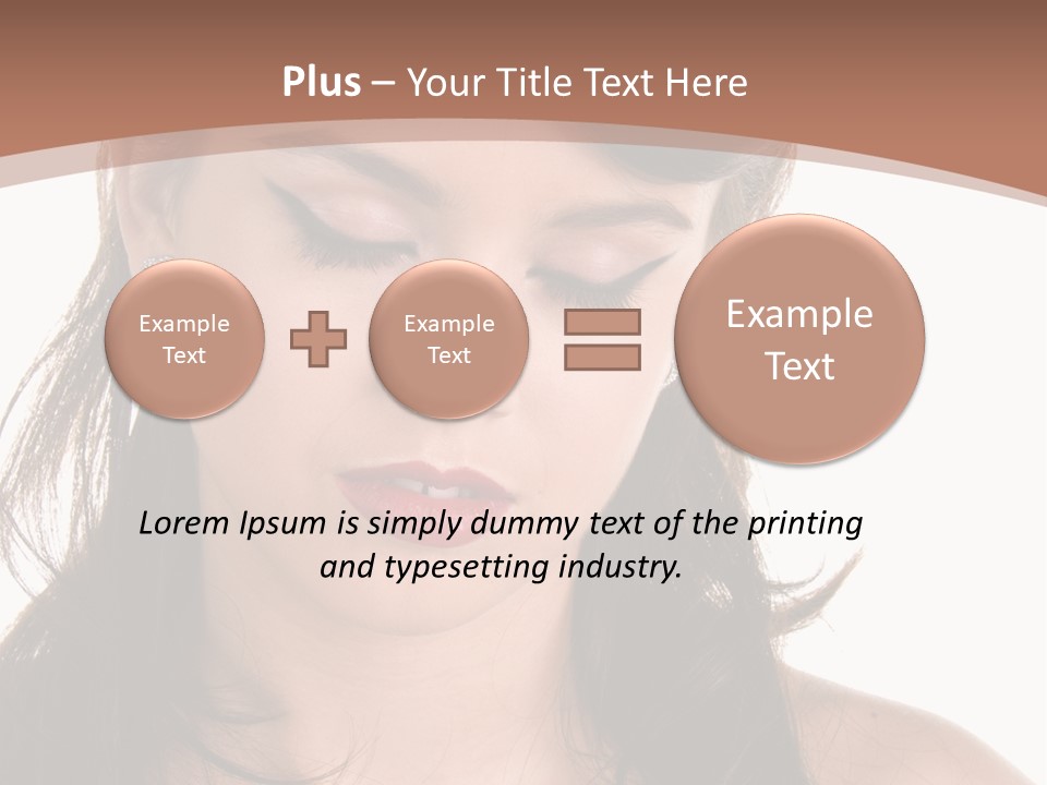 Beautiful Teenage Girl In 1950'S Rockabilly Fashion Polka Dot Dress, Hair And Makeup PowerPoint Template