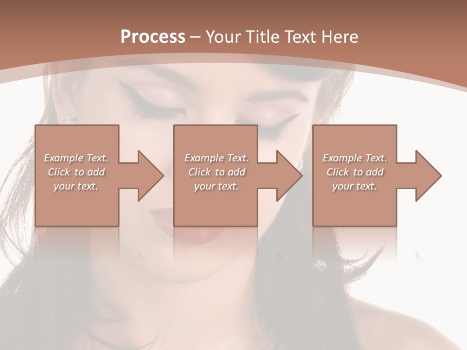 Beautiful Teenage Girl In 1950'S Rockabilly Fashion Polka Dot Dress, Hair And Makeup PowerPoint Template