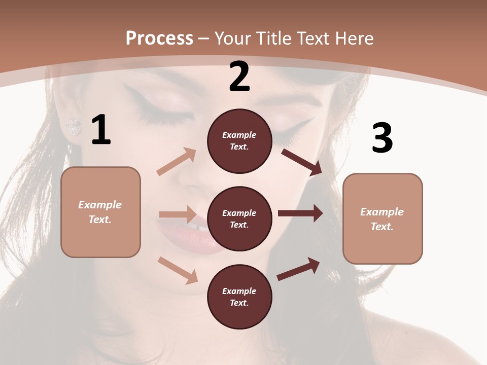 Beautiful Teenage Girl In 1950'S Rockabilly Fashion Polka Dot Dress, Hair And Makeup PowerPoint Template